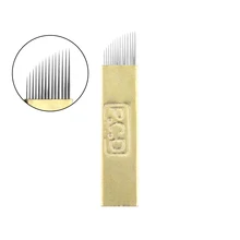 5 шт./лот 12/14/19 pin конического зубчатого колеса U тату для бровей, микро лезвия, иглы, микро лезвия, Перманентный макияж, ручные лезвия, инструменты