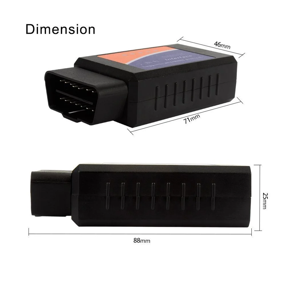 Горячее предложение! Распродажа! OBD V2.1 ELM327 OBD2 wifi автоматический сканер OBDII 2 Автомобильный ELM 327 wifi Тестер диагностический инструмент для Android Windows