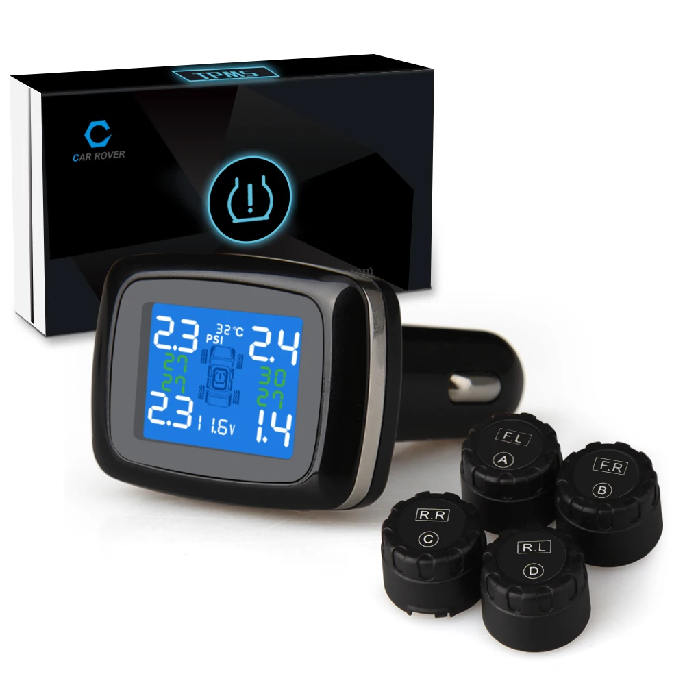 Tire Pressure Monitoring System TPMS Wireless Alarm Security Cigarette