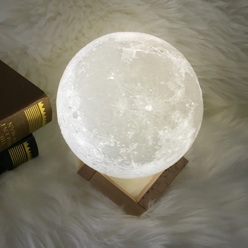 

LED Lamp Night Light 3D Print Moon Lamp Light Remote Conrtrol Colorful Lamp For Room Christmas Decoration