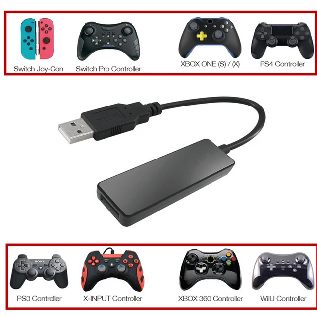 Bluetooth USB Wired Adapter PS4,PS3,XBOX ONE 360,Switch Pro Controller,PC to