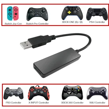 

Bluetooth USB Wired Converter Adapter for PS4,PS3,XBOX ONE 360,Switch Pro Controller,PC to Nintend Switch NS Console LED Show