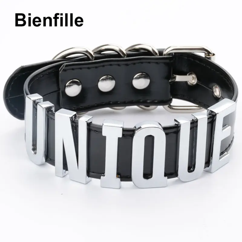 Choker Big 35mm Fetish Collar Gold 1