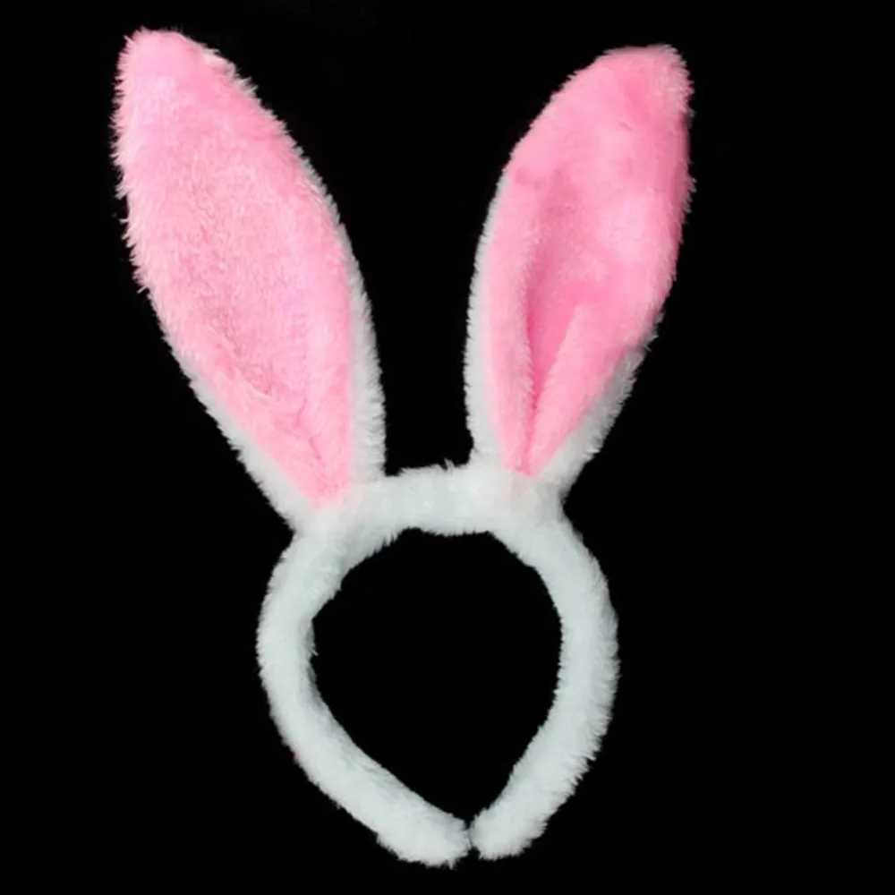 

Women Children Rabbit Ears Headband Bow Tie Tail Bunny Girl Cosplay Props Hair Accessory Party Favor Funny Party Hats Bunny Ears