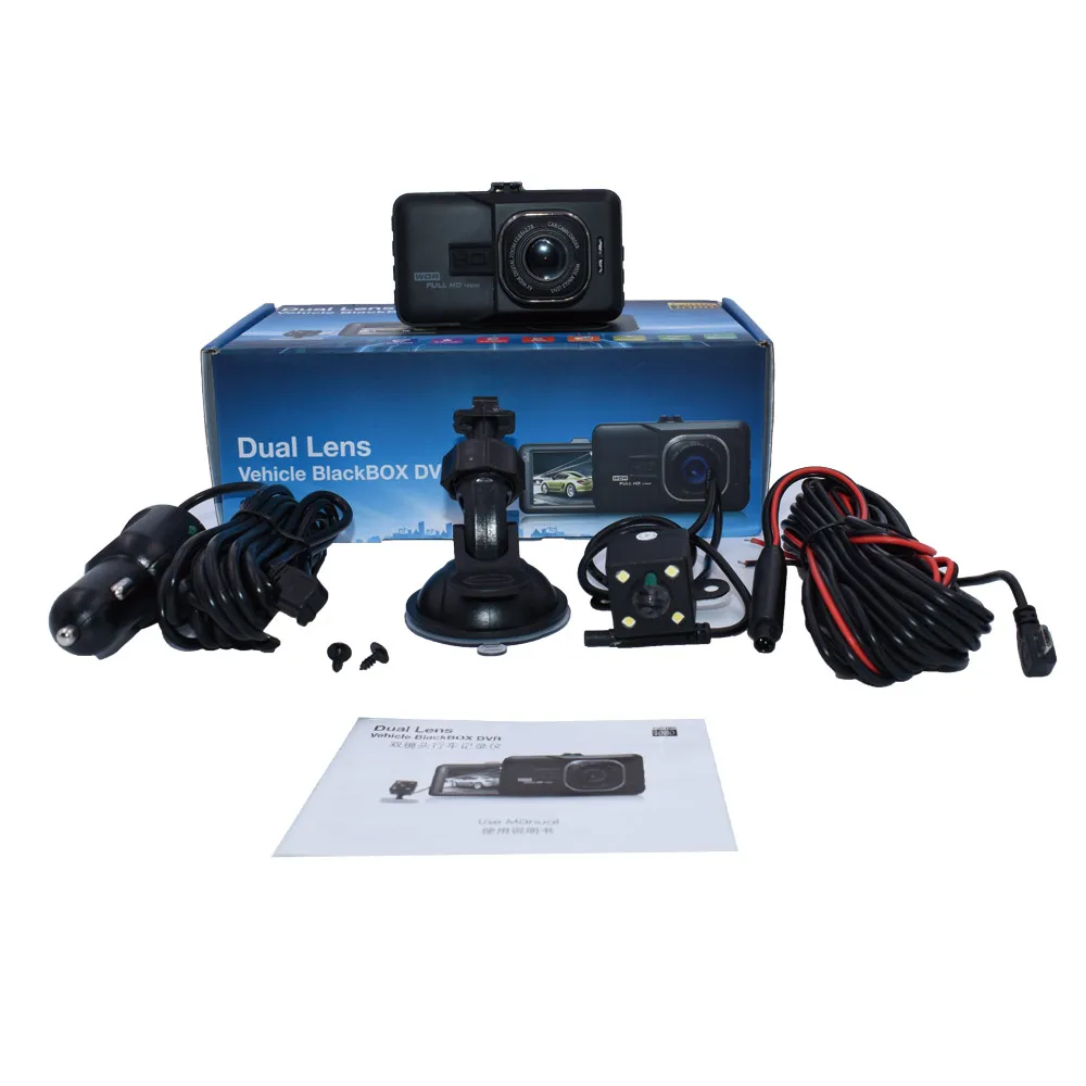 3 &quotрегистраторы Видеорегистраторы для автомобилей Камера Full HD 1080 P Двойной