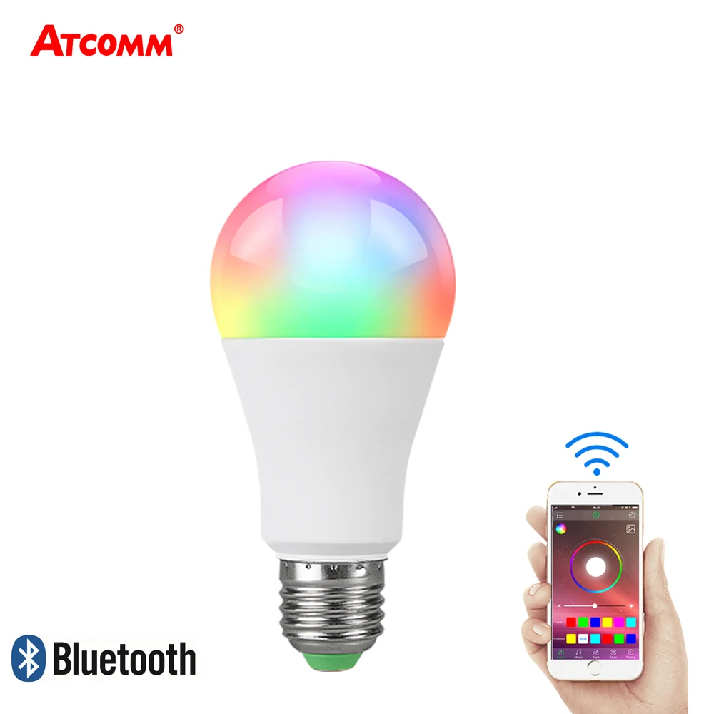 

1000 Lumen RGBW E27 B22 LED Bluetooth Spotlight Bulb 15W 20W 85-265V 20 Modes Smart Night Lamp Apply to IOS Android