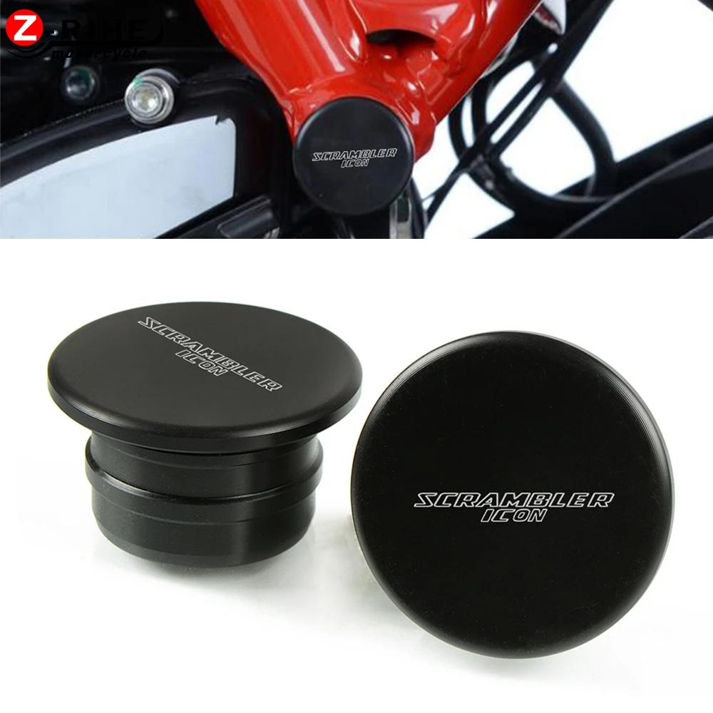 

For Ducati Scrambler Icon 2015 2016 2017 Frame Motorcycle Nylon Hole Caps Decorative Cover Set Frame Plug Cap Frame Hole Cover
