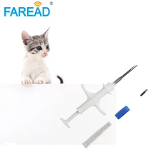 X60pcs FDX-B ISO11784/85 1,4*8 мм водонепроницаемый животный тег микрочип инжектор для домашних животных, рыбы, курицы, рептилий имплантированный ID