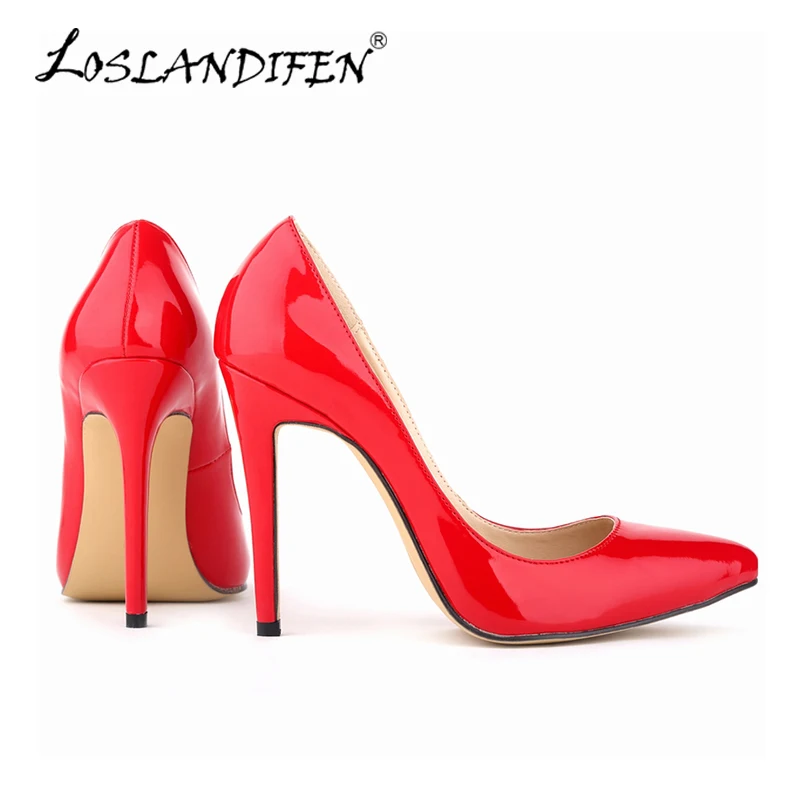 Loslandifen офисной моды дамы платформа на высоких каблуках Новое поступление круглый носок обувь на высоком каблуке Для женщин Весенние