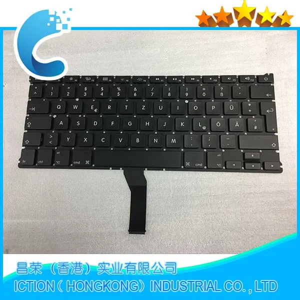 Клавиатура немецкая клавиатура QWERTZ для macbook air 13 дюймов A1369 A1466 GR без подсветки |