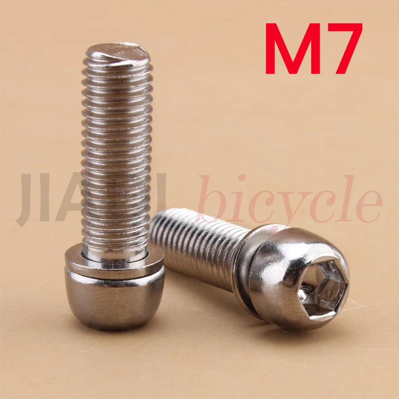 MUQZI 4pcs Bike Derailleur Trigger Shifters Locking Screws M7 Bolts