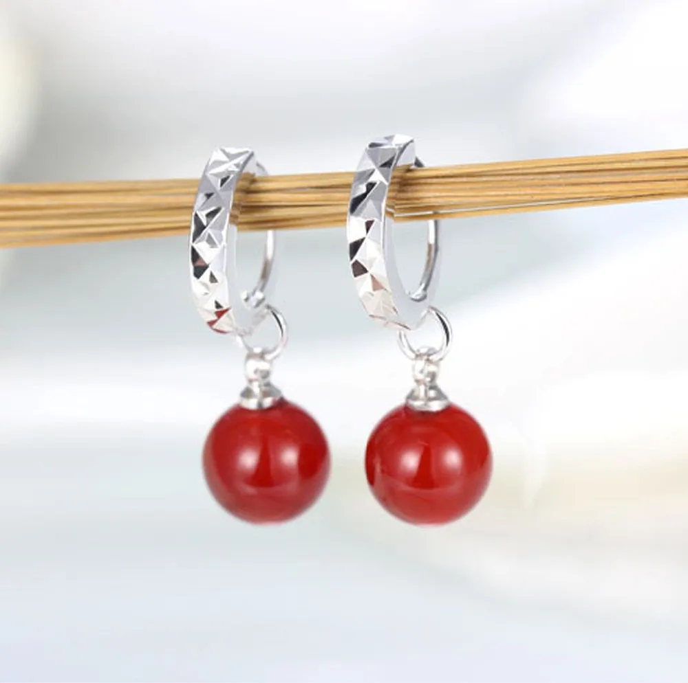 stone drop earrings 925 silver jewelry (5)