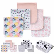 Новая детская отрыжка нагрудники для детей Детская отрыжка ткани хлопок трехслойный водонепроницаемый Набор Изогнутые Absarbent мягкие детские аксессуары