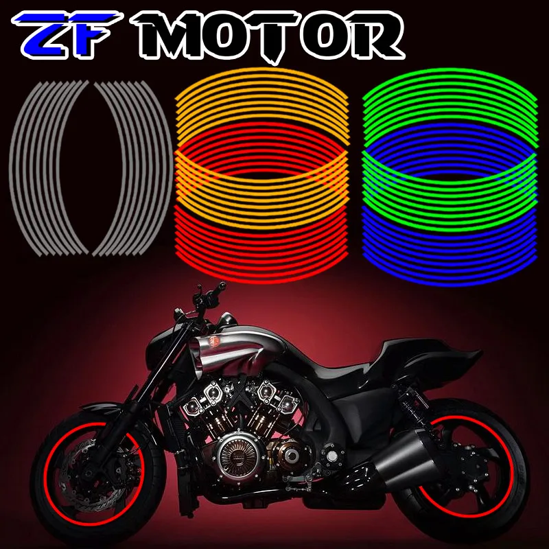 

FOR Z900 Z800 Z1000 Strips Car Styling Motorcycle Automobiles Wheel Tire Sticker On Car Rim Tape Car Sticker Parking Accessories