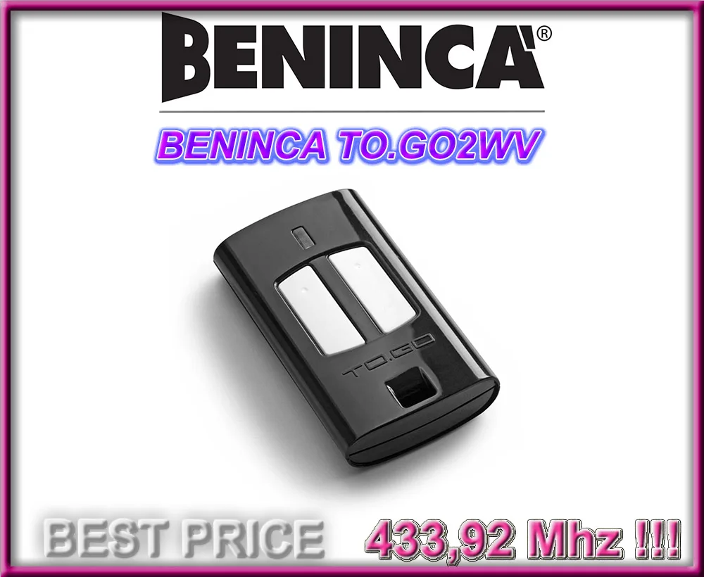 the remote for BENINCA TO.GO2WV remote Control 433,92Mhz rolling code free shipping beninca to go2wv replacement remote control 433 92mhz rolling code dhl free shipping