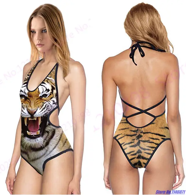 Buy Sexy Strappy Lace up One Piece Classic backless Bikini V neck Bathing Suits