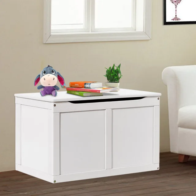 Giantex White Wooden Kids Toy Storage Box Chest Organizer Large Giantex White Wooden Kids Toy Storage Box Chest Organizer Large Children Toys Bin Boys S