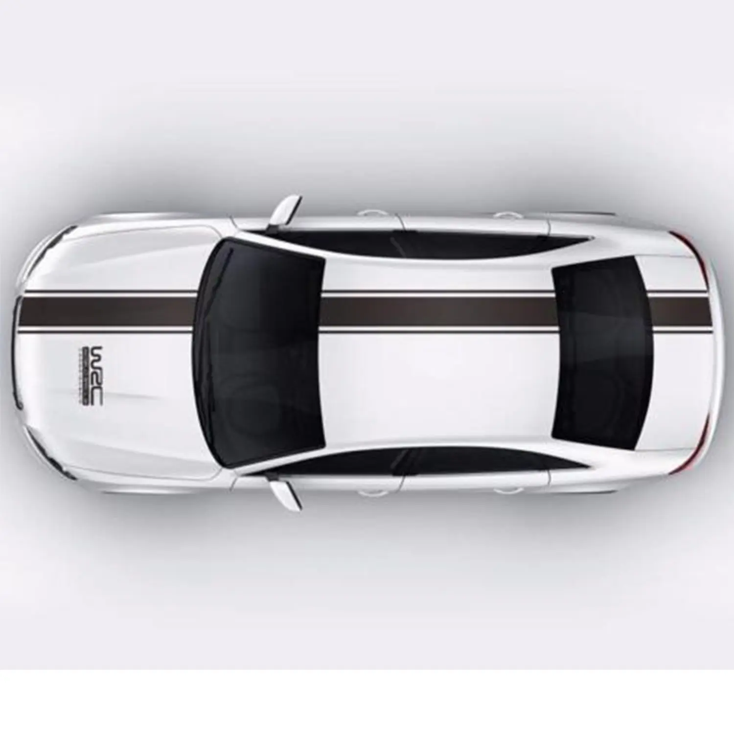  4Pcs/Pack WRC Decorative Stickers Racing Stripe Decal Sticker for Car Decoration Hood Roof Trunk Sk