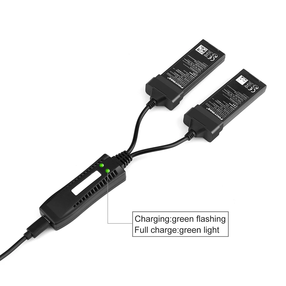 

2 in 1 Multi Battery Charger Hub Intelligent Quick Charging For DJI Tello 1100mAh FPV Quadcopter Drone Battery For Mobile Phone