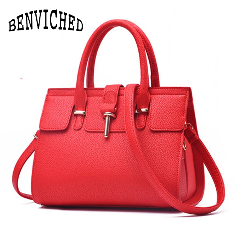 

BENVICHED Ladies' bag 2019 autumn women pu Wedding banquet handbag red fashion Inclined single shoulder bag slanting bag c208