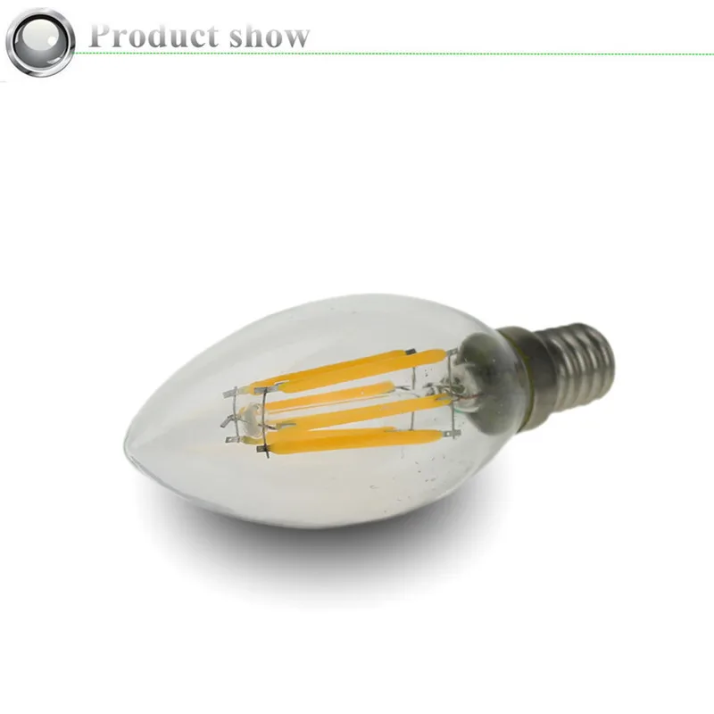 FEIYAO лампы светодиодные свечи E14 Винтаж ac220v 2 Вт 4 6 лампочки накаливания LED edison