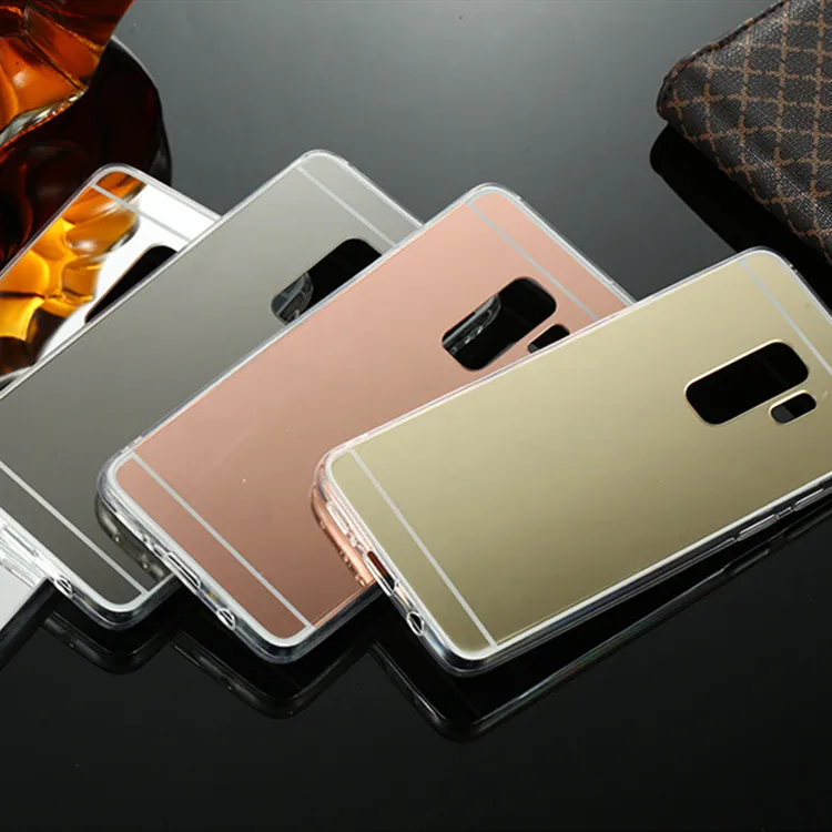 

TPU Mirror Case For Samsung Galaxy A3 A5 A7 A8 Back Cover Phone Case For S8 S9 Plus S6 S7 Edge Case