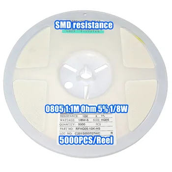 

1 Reel 0805 1.1M 1.1M Ohm 5% 1/8W SMD Resistance 5000PCS/Reel