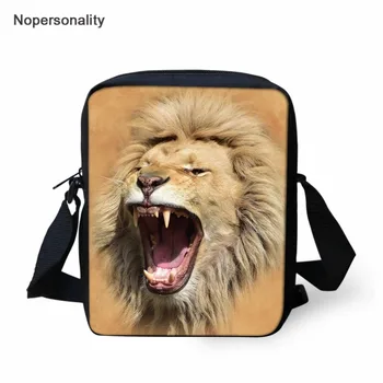 

Nopersonality Children's School Bag 3d Lion Prints Small Messenger Bags Brand Design Women Shoulder Satchel Mini Messenger Bag