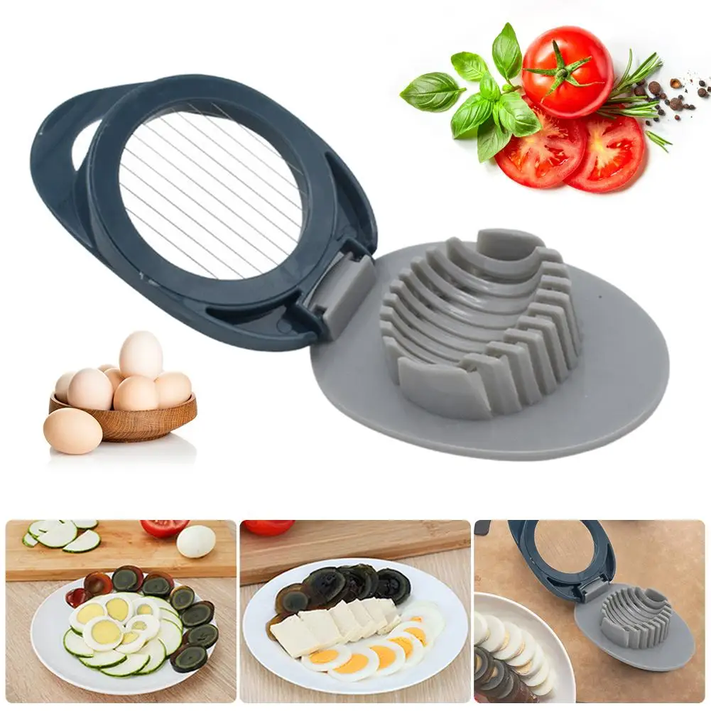 Kitchen Egg Slicer Staainless Steel Cutter Egg Cutter Mold Gadgets Cooking Tools