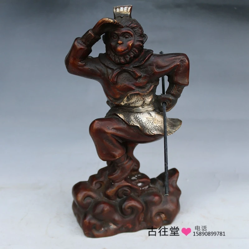 Open bronze bronze sculpture Sun Wukong Buddha Decoration Qi Da Sheng Buddha home furnishings