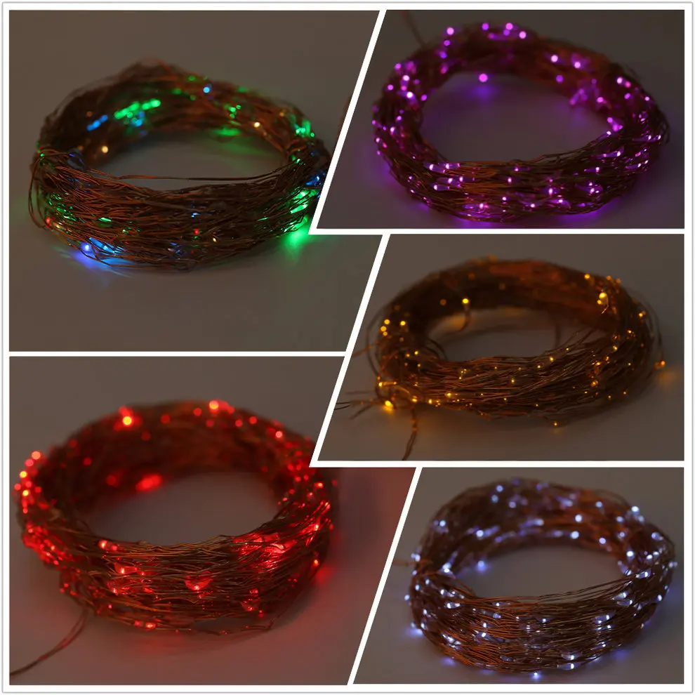 

2pcs Solar Powered Waterproof Indoor Outdoor Warm White 20M 200LED Copper Wire String Fairy Light with 2 Lighting Modes