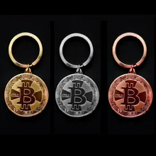 2018 novo banhado a ouro bitcoin coin chaveiro btc coin arte coleção lembranças colecionáveis presentes de negócios e decopresentes do feriado