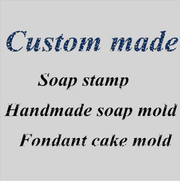 

Custom made silicone soap mould Customize DIY Soap stamp printed pattern Customized Logo design candle mold fondant cake molds