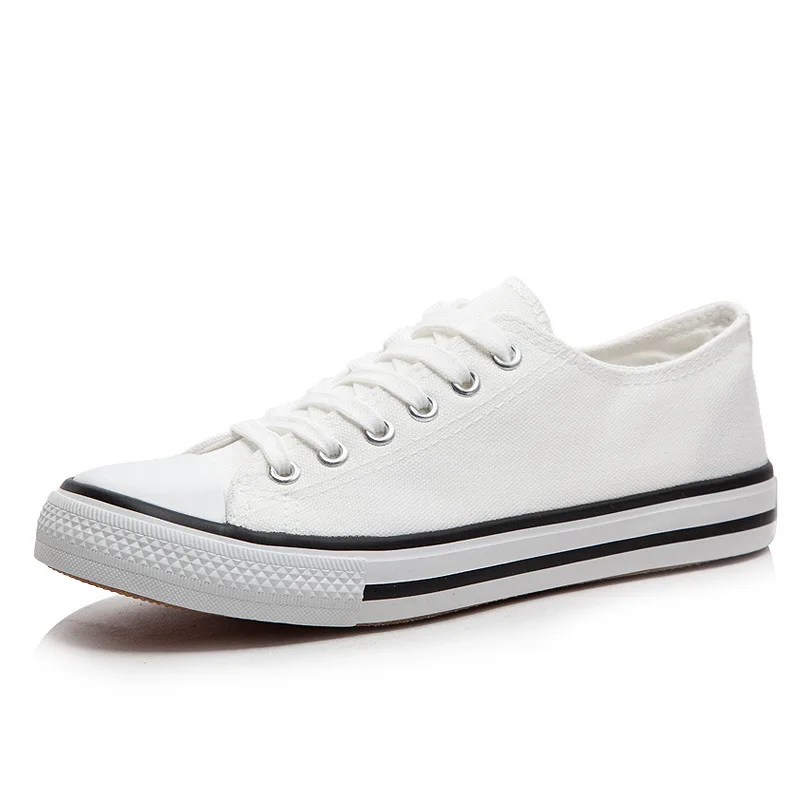 

Discount Women's Casual Shoes Flat Canvas Platform Loafers Vulcanize Shoes Lace-up Shallow Fashion Classic Sneakers Plus Size 44
