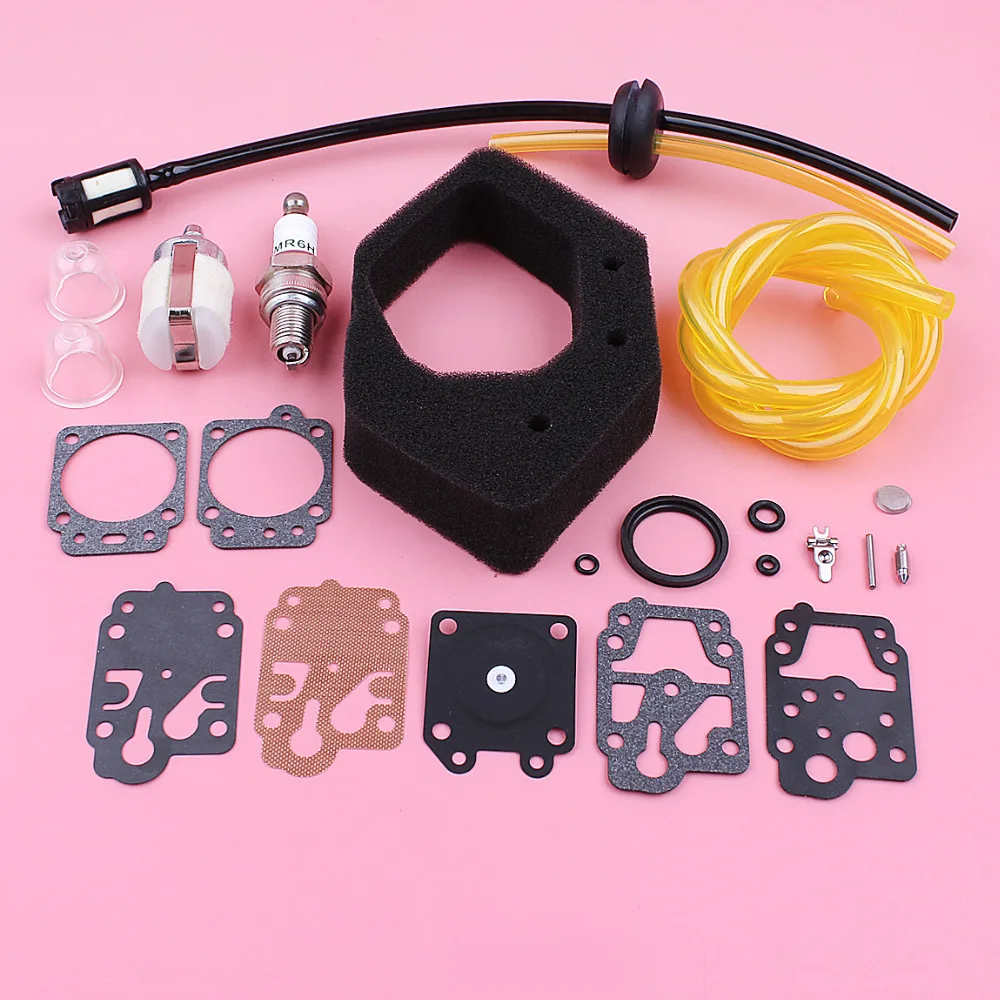 Air Fuel Filter Line Hose Grommet Kit For Honda GX25 GX 25 Primer Bulb Carburetor Repair Kit Lawn Mower Replace Spare Part