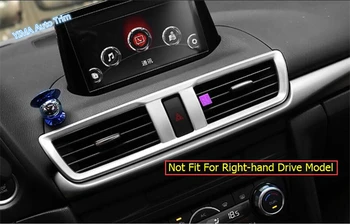 

Lapetus For Mazda 3 AXELA Hatchback Sedan 2017 2018 ABS High Quality Central Air Conditioning AC Outlet Vent Frame Cover Trim