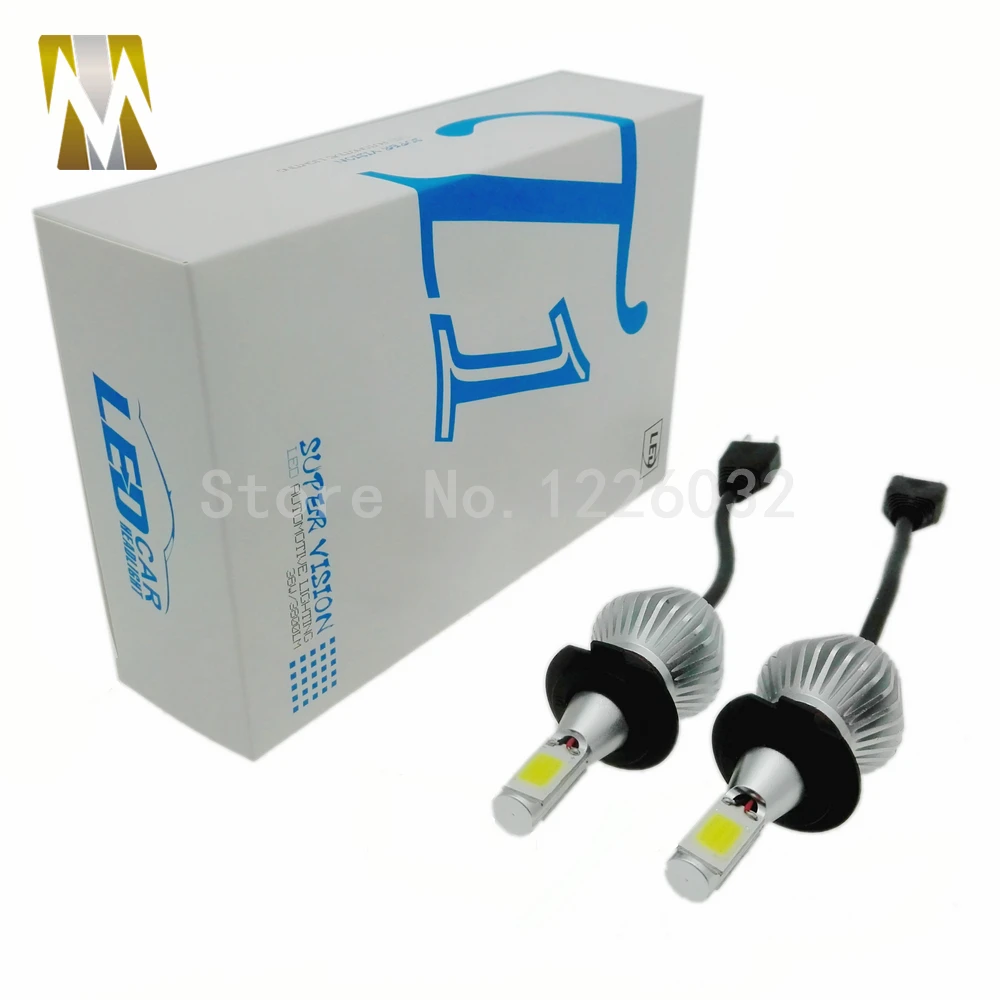 

12V LED Headlight H7 Conversion KiT 36W 3800LM White Bulb H8 H9 H11 H4 H1 H3 9005 9006 Headlamp Car Fog Light Lamp COB Chips