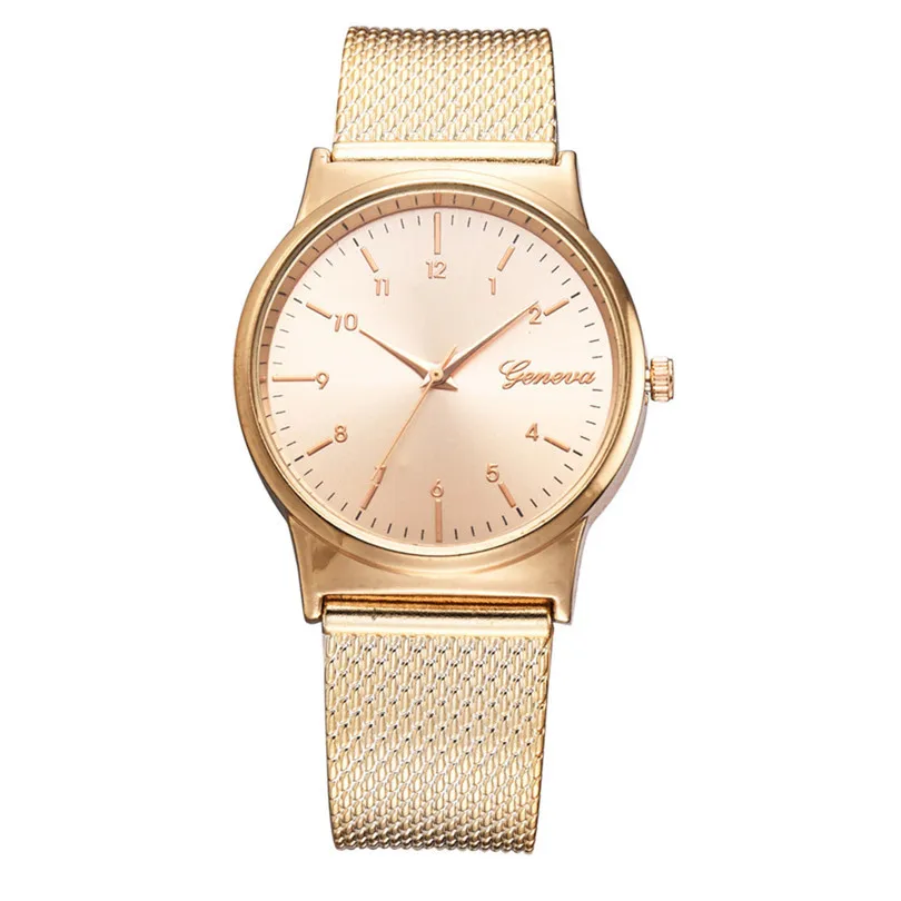 Temperament Fashion Mesh Belt Ladies and Men's Gift Quartz Watch Women Watches Stainless Steel Bands #4a2 (5)