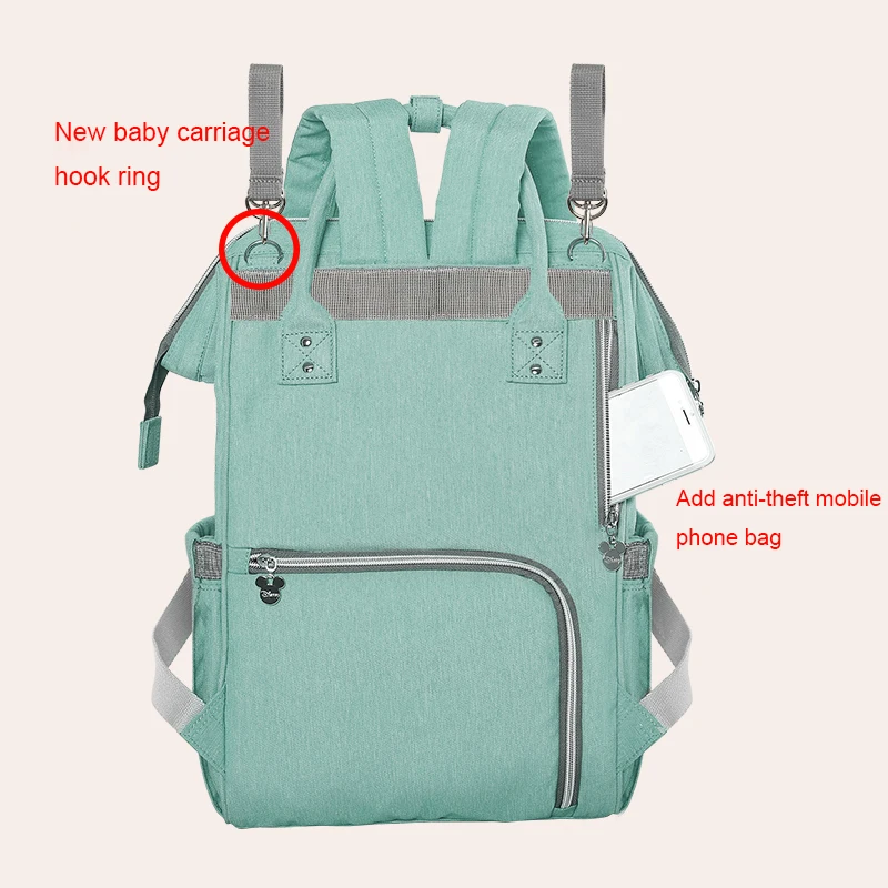 Disney Детские Пеленки сумки для мам рюкзак для беременных уход за ребенком сумка для коляски подгузник сумка органайзер Многофункциональный водонепроницаемый