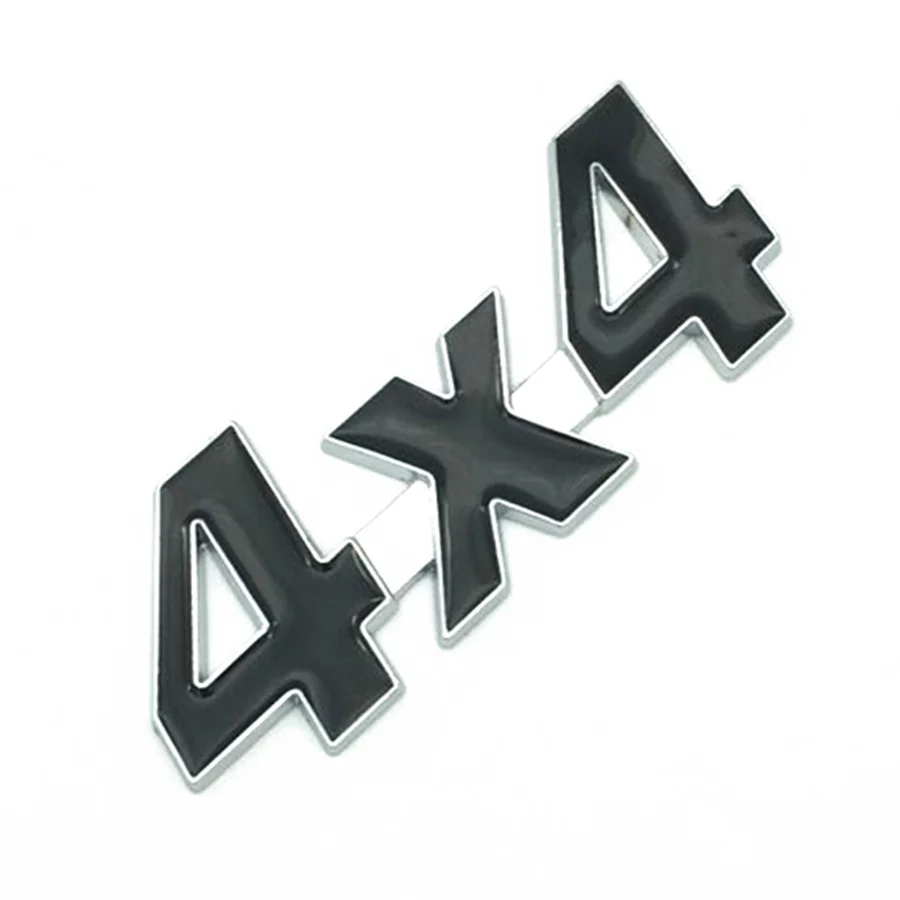 Universal Auto Car SUV Chrome 4X4 Emblem Badge Sticker For Tailgate ATV Maverick Commander Teryx Mule Ranger 4*4 Stickers