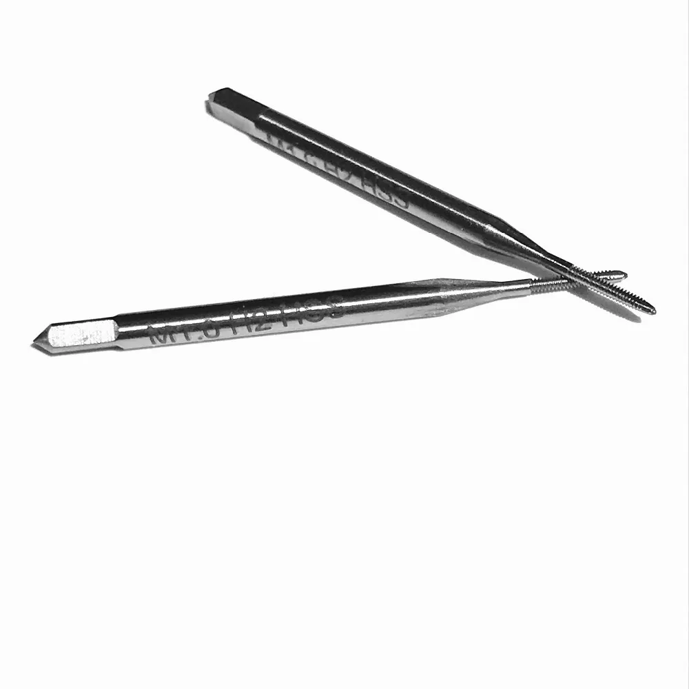 

Free shipping 2PCS HSS 6542 made mini size M1.0-M3.0 HSS taps Full CNC grinded straight flute Machine taps for metal threading