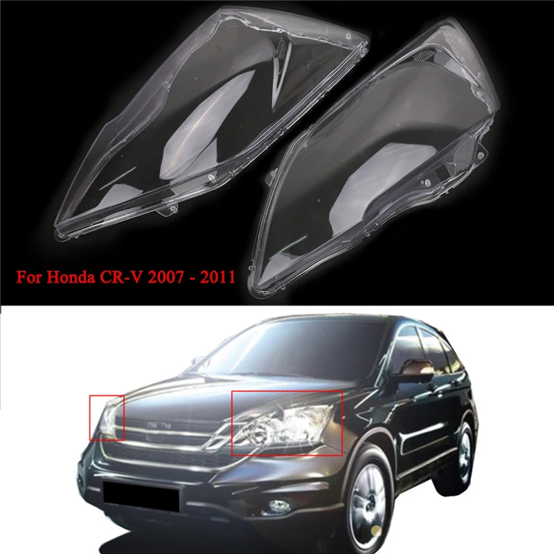 Left Right Car Clear Lens Headlight Shell Cover For Honda CR V 2007