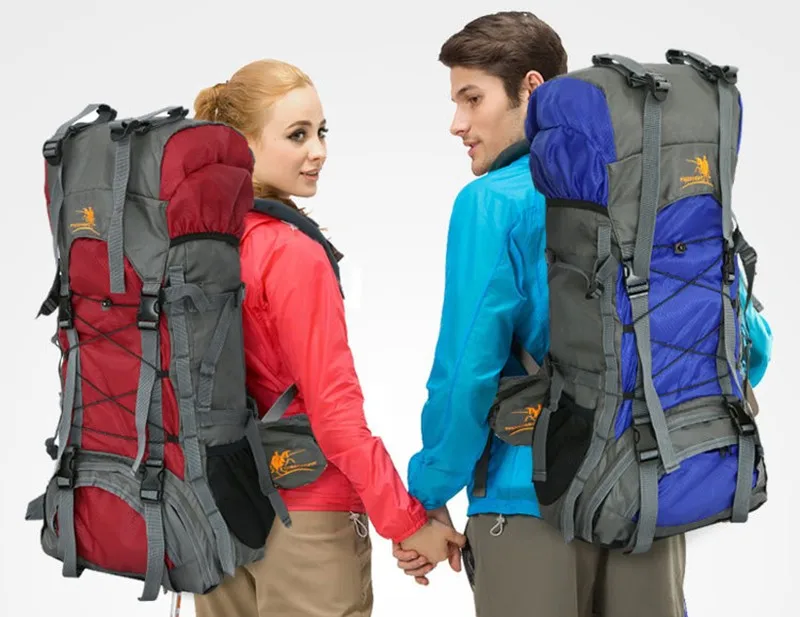 Free Knight 60L Outdoor Sports Professional Climbing Hiking Backpack Unisex Waterproof Nylon Travel Bags 6 Colors