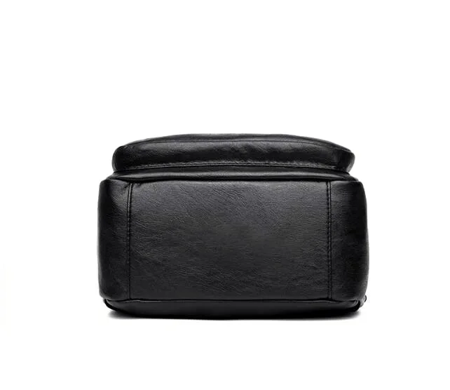 Vanessa’s Concise Square High Heels Genuine Leather Spring Summer Basic Women Pumps 7