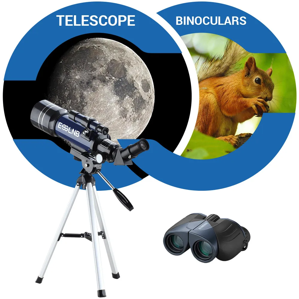 70 мм телескоп и 10X25 Бинокль высокое мощность оптические линзы для уличный, для путешествий и охоты Moon просмотра наблюдение за птицами осмотр