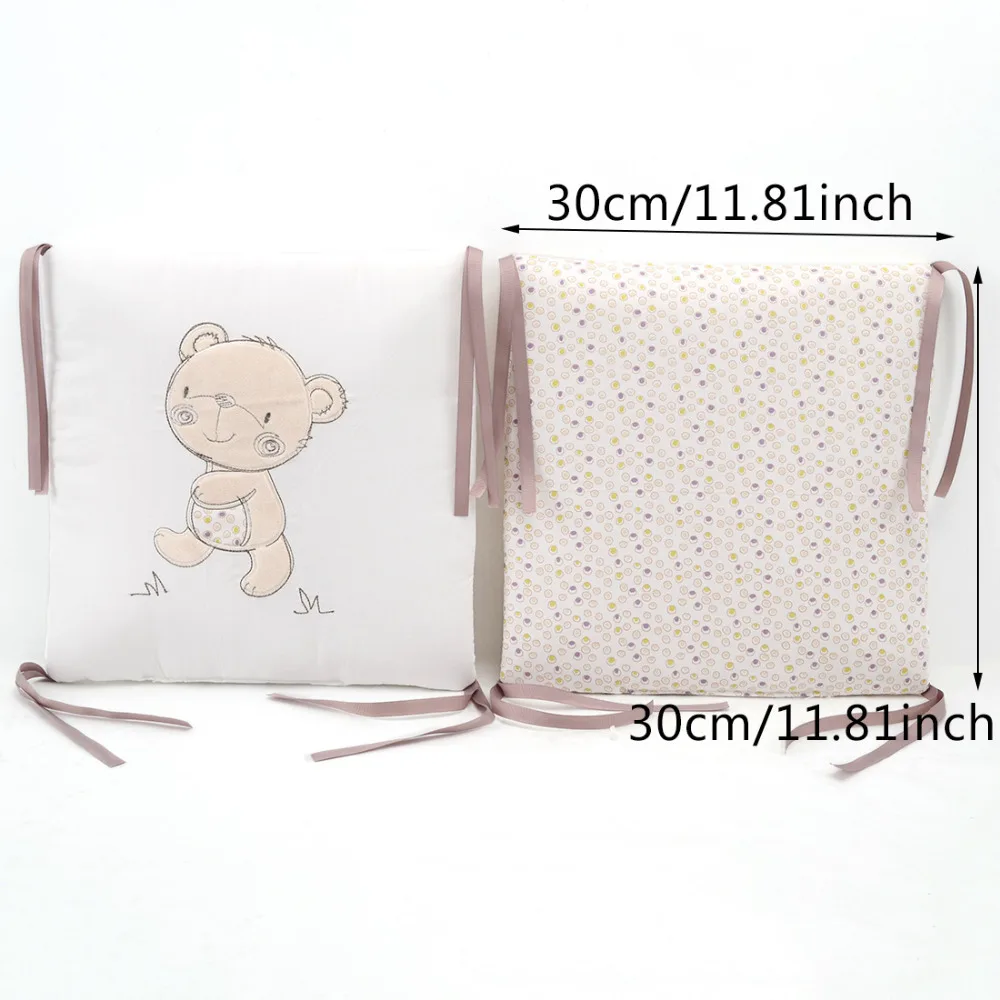 6Pcs/Lot Baby Bed Protector Crib Bumper Pads Baby Bed Bumper in the Crib Cot Bumper Safety Cotton Blend Baby Bedding Set Rail