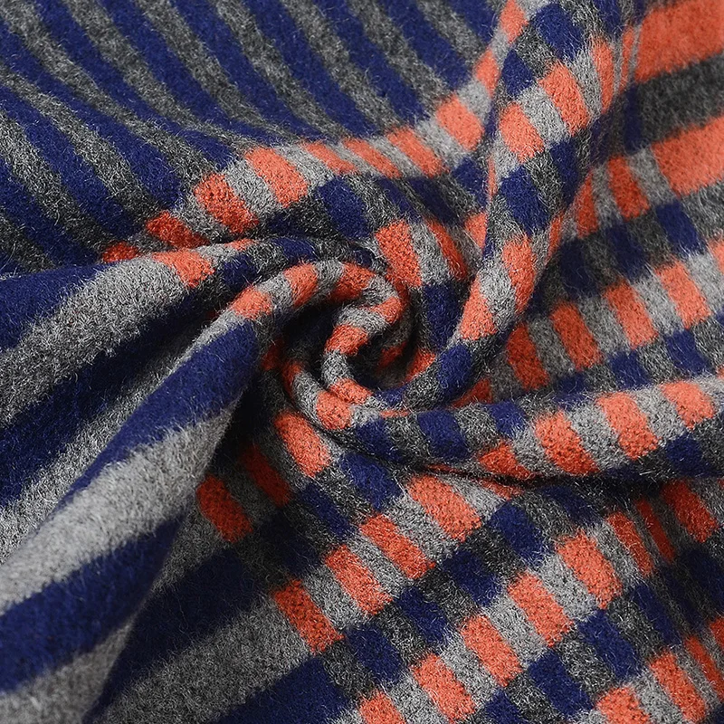 Liseaven Модные мужские полосатые зимние шарфы люксового бренда высокого качества длинный теплый шарф шейный платок