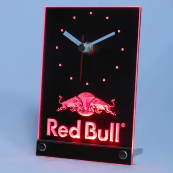 

tnc0469 Bull Engergy Drink Table Desk 3D LED Clock