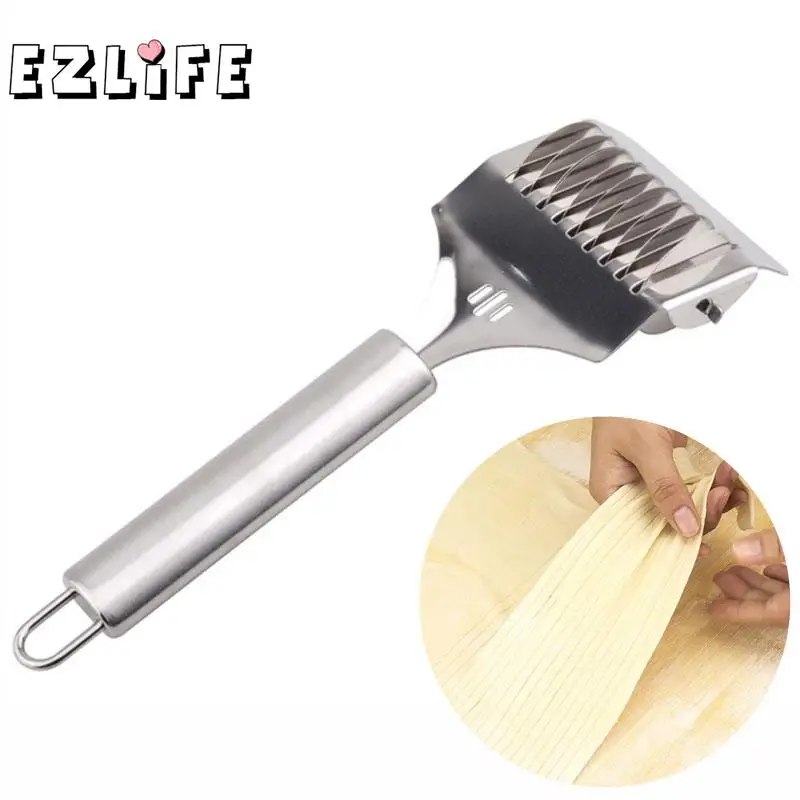 

Noodles-splitters Home Manual Stainless Steel Noodle Pasta Cutting Machine Hand-cranked Pasta Knife Shredder Roller Knife GF278