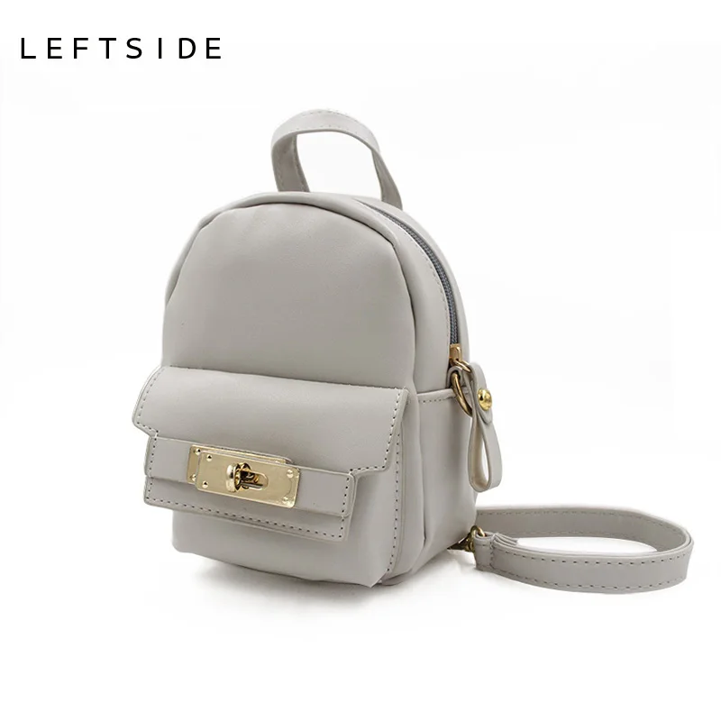 LEFTSIDE 2017 Cute Korean Small New Women Shoulder Bag Quality PU